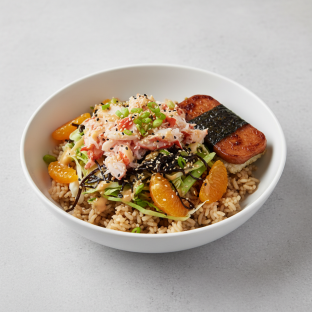 Luxe Lobster Bowl Combo (Regular) — Brown Rice / Garlic Spam Musubi
