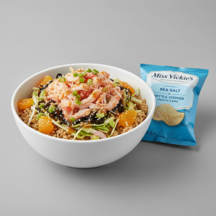 Luxe Lobster Bowl Combo (Regular) — Brown Rice / Miss Vickie's Sea Salt Kettle Cooked Potato Chips