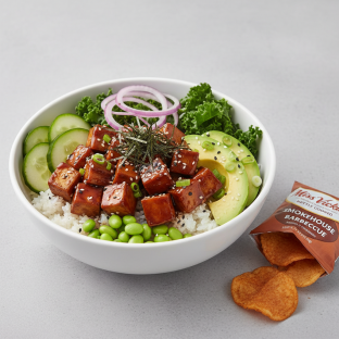 Sweet Shoyu Tofu Bowl Combo (Regular) — White Rice / Miss Vickie's Smokehouse Barbecue Kettle Cooked Potato Chips