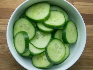 Chopped Cucumbers