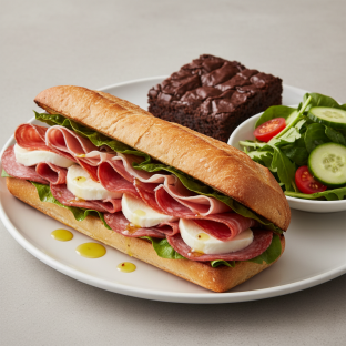 Prosciutto Cold Cut - Salad Meal Prosciutto Cold Cut - Salad Meal