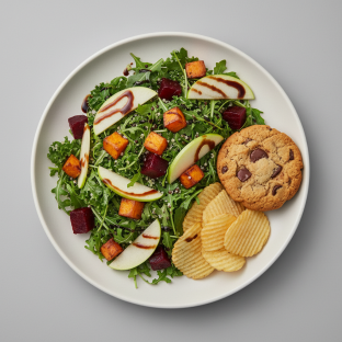 Earth Bowl Salad with Chips and Cookie Earth Bowl Salad with Chips and Cookie