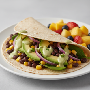 Vegan Mexican Salad Wrap Vegan Mexican Salad Wrap