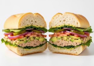 Gluten Free Tuna Avocado Sandwich (Dairy Free, Nut Free)
