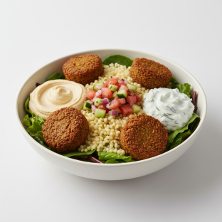 Falafel Bowl With Israeli Couscous