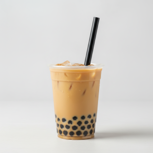 50% Sweetness Four Seasons Milk Tea with Boba [24 oz]