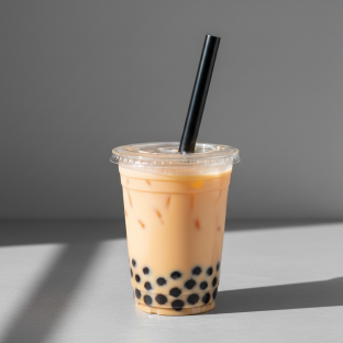 Orange Yakult with Boba [24 oz]