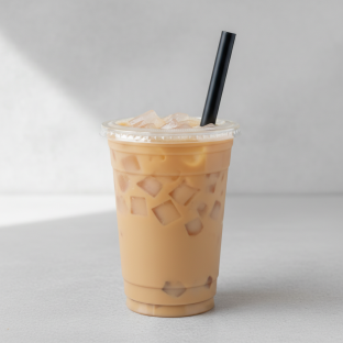 50% Sweetness Four Seasons Milk Tea with Lychee Jelly [16 oz]