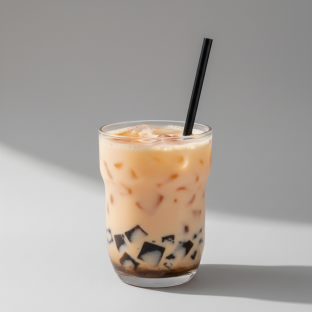 Orange Yakult with Grass Jelly [16 oz]