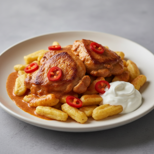 Chicken Paprikash with Spatzle Chicken Paprikash with Spatzle