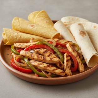 Fajitas - Chicken & Veggie (mixed Tortillas) Fajitas - Chicken & Veggie (mixed Tortillas)