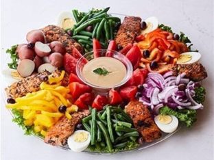 Salmon Niçoise Platter - Poached