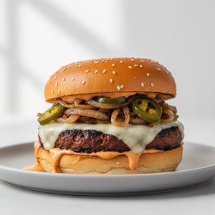 Spicy Veggie Spin Burger Burger Spicy Veggie Spin Burger Burger