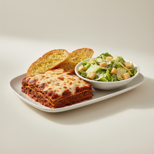 Classic Pasta with Classic Meat Lasagna, Caesar Salad Classic Pasta with Classic Meat Lasagna, Caesar Salad