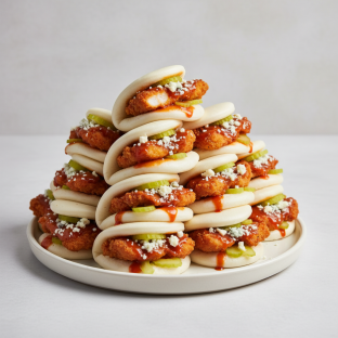 10-Pack Bao Buns Hot Motha Clucka 10-Pack Bao Buns Hot Motha Clucka