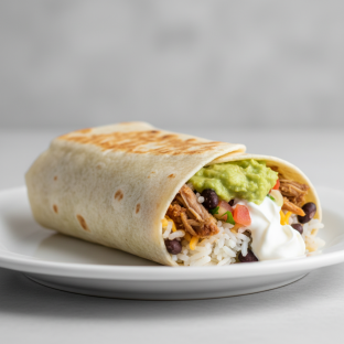 Carnitas Burrito - GF Tortilla, Guacamole, Sour Cream Carnitas Burrito - GF Tortilla, Guacamole, Sour Cream