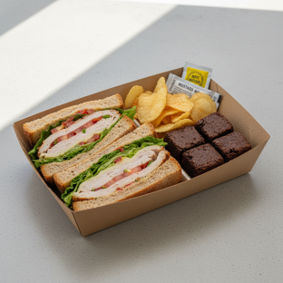 Turkey Sandwich Boxed Lunch - Pepper Jack Cheese Turkey Sandwich Boxed Lunch - Pepper Jack Cheese