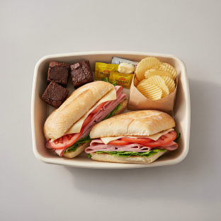 Ham Sandwich Boxed Lunch - Pepper Jack Cheese Ham Sandwich Boxed Lunch - Pepper Jack Cheese