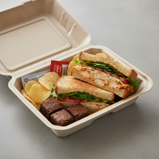 Buffalo Chicken Sandwich Boxed Lunch - Swiss Cheese Buffalo Chicken Sandwich Boxed Lunch - Swiss Cheese