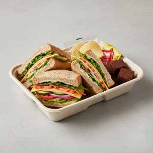 Veggie Sandwich Boxed Lunch - American Cheese Veggie Sandwich Boxed Lunch - American Cheese
