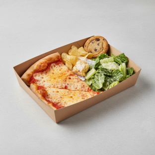Cheese Pizza Boxed Lunch - Caesar Salad Cheese Pizza Boxed Lunch - Caesar Salad