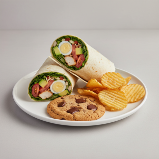 California Cobb Wrap with Chips and Cookie