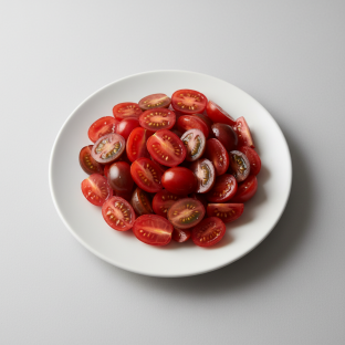 Sliced Grape Tomatoes Sliced Grape Tomatoes