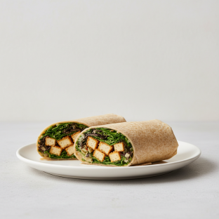 Tokyo Supergreens with Organic Sesame Tofu Wrap Tokyo Supergreens with Organic Sesame Tofu Wrap