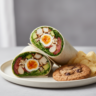 California Cobb Wrap with Chips and Cookie California Cobb Wrap with Chips and Cookie