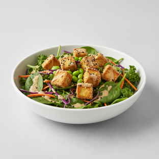 Tokyo Supergreens with Organic Sesame Tofu Salad Tokyo Supergreens with Organic Sesame Tofu Salad