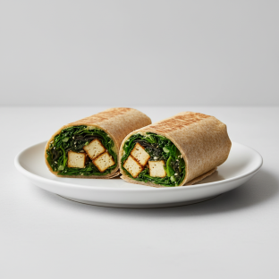 Tokyo Supergreens with Organic Sesame Tofu Wrap Tokyo Supergreens with Organic Sesame Tofu Wrap