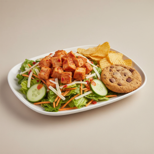 Buffalo Chicken Salad with Chips and Cookie Buffalo Chicken Salad with Chips and Cookie