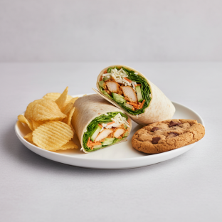 Buffalo Chicken Wrap with Chips and Cookie Buffalo Chicken Wrap with Chips and Cookie