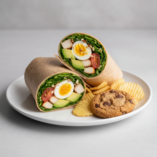 California Cobb Wrap with Chips and Cookie California Cobb Wrap with Chips and Cookie