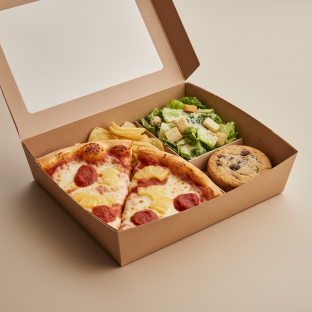 Pineapple Pizza Boxed Lunch - Caesar Salad Pineapple Pizza Boxed Lunch - Caesar Salad