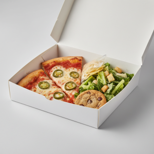 Jalapeños Pizza Boxed Lunch - Caesar Salad Jalapeños Pizza Boxed Lunch - Caesar Salad