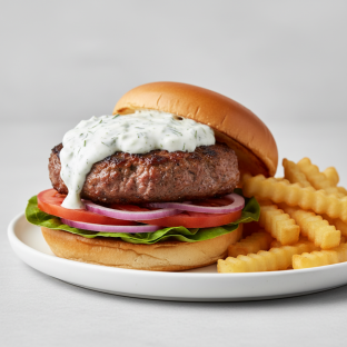 Smash Lamb Burger Smash Lamb Burger