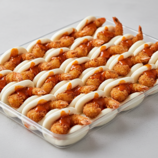 Bao Bun Crispy Tempura Shrimp With Firecracker Sauce (full Tray) Bao Bun Crispy Tempura Shrimp With Firecracker Sauce (full Tray)