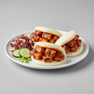 Bao Bun — Fire Braised Grilled Chicken With Firecracker Bao Bun — Fire Braised Grilled Chicken With Firecracker