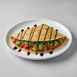 Dairy Free Italiana on Vegan Crepe Dairy Free Italiana on Vegan Crepe