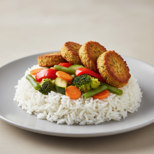 Vegan Vegetable and Rice Falafel