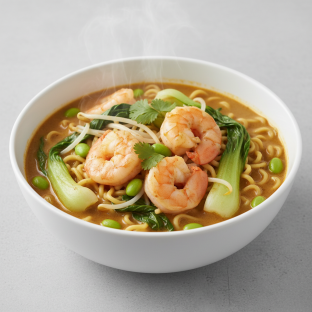 Japanese Curry Shrimp Ramen