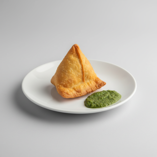 Vegetable Samosa With Chutney (1 Piece) Vegetable Samosa With Chutney (1 Piece)