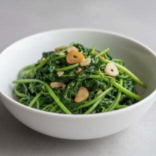 Fried Taiwanese Amaranth with Garlic