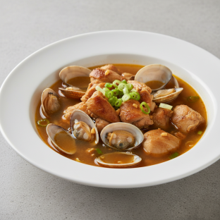 Garlic and Clam Chicken Soup