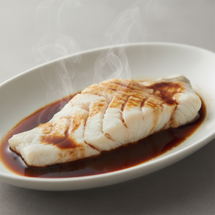 Steamed Cod with House Soy Sauce