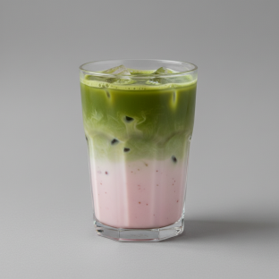 Strawberry Matcha Milk Tea Strawberry Matcha Milk Tea