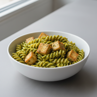Tofu Pesto Pasta Tofu Pesto Pasta