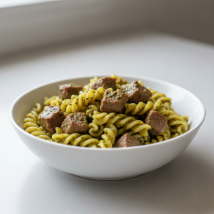 Beef Pesto Pasta Beef Pesto Pasta