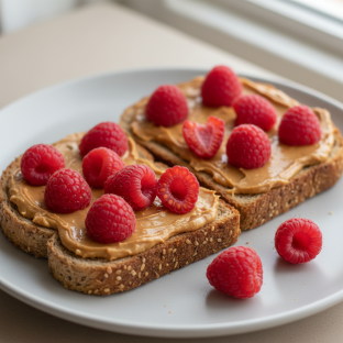 PB Raspberry Toast